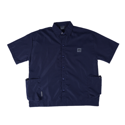 Side Pocket Short Sleeve Shirt 'Navy'