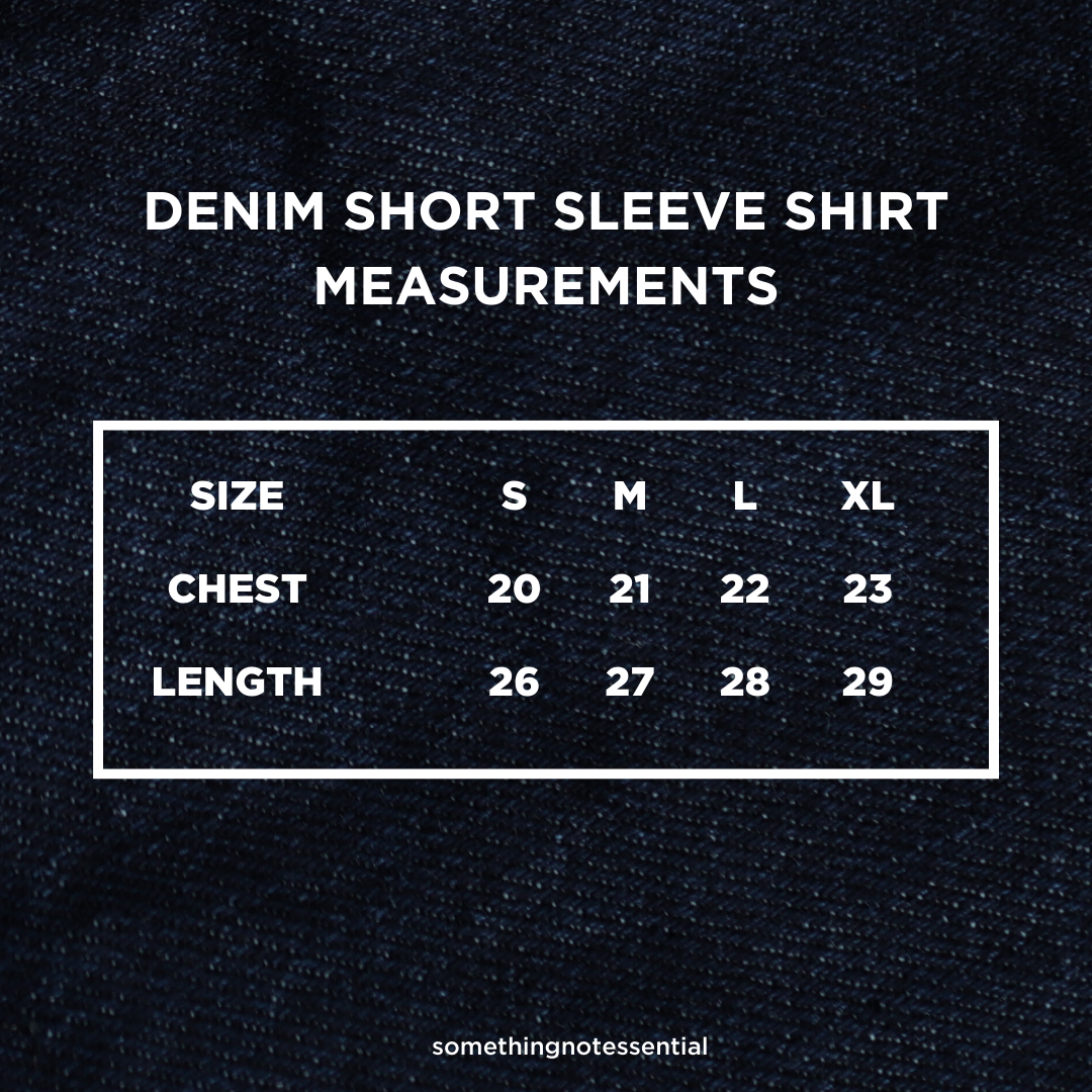 Short Sleeve Denim Shirt 'Blue'