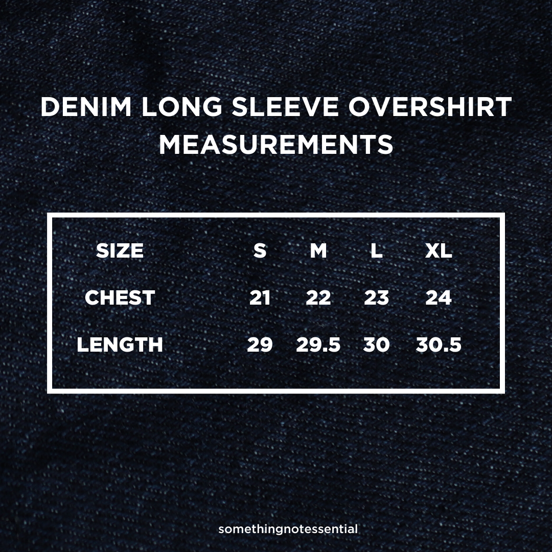 Denim Long Sleeve Overshirt