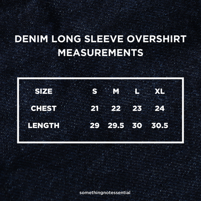 Denim Long Sleeve Overshirt