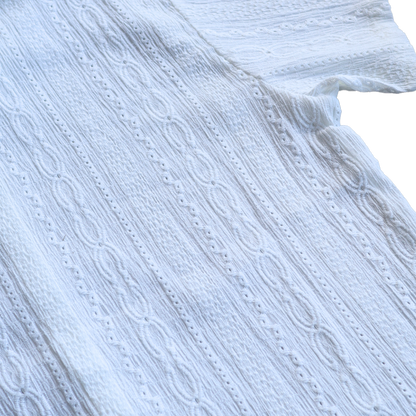 Cropped Crochet Shirt 'White'