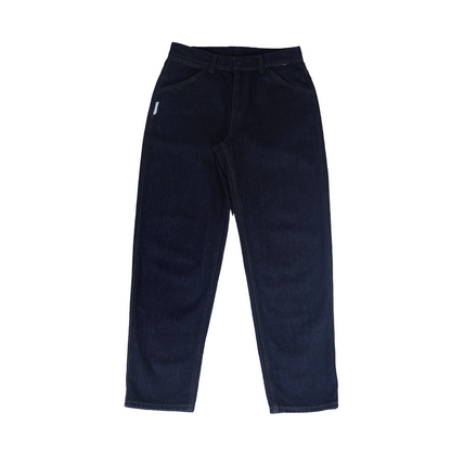 Navy Wide Straight Jeans 05