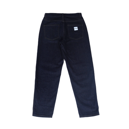 Navy Wide Straight Jeans 05