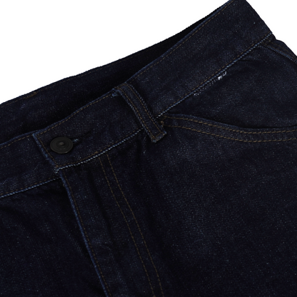 Navy Wide Straight Jeans 05