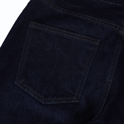 Navy Wide Straight Jeans 05