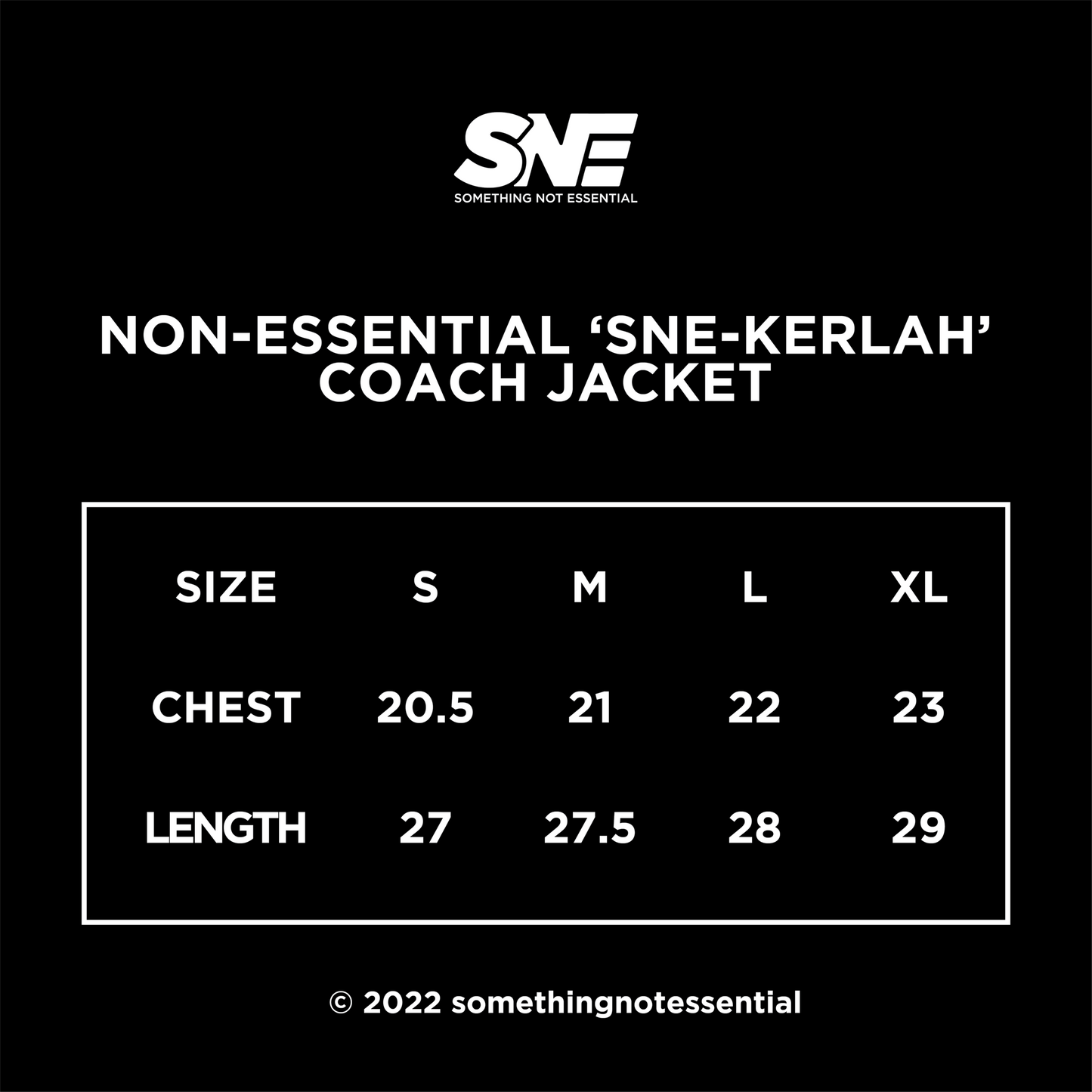 SNE-KERLAH Reflective Coach Jacket