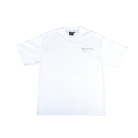 Silver Lining Oversized Tee 'White'