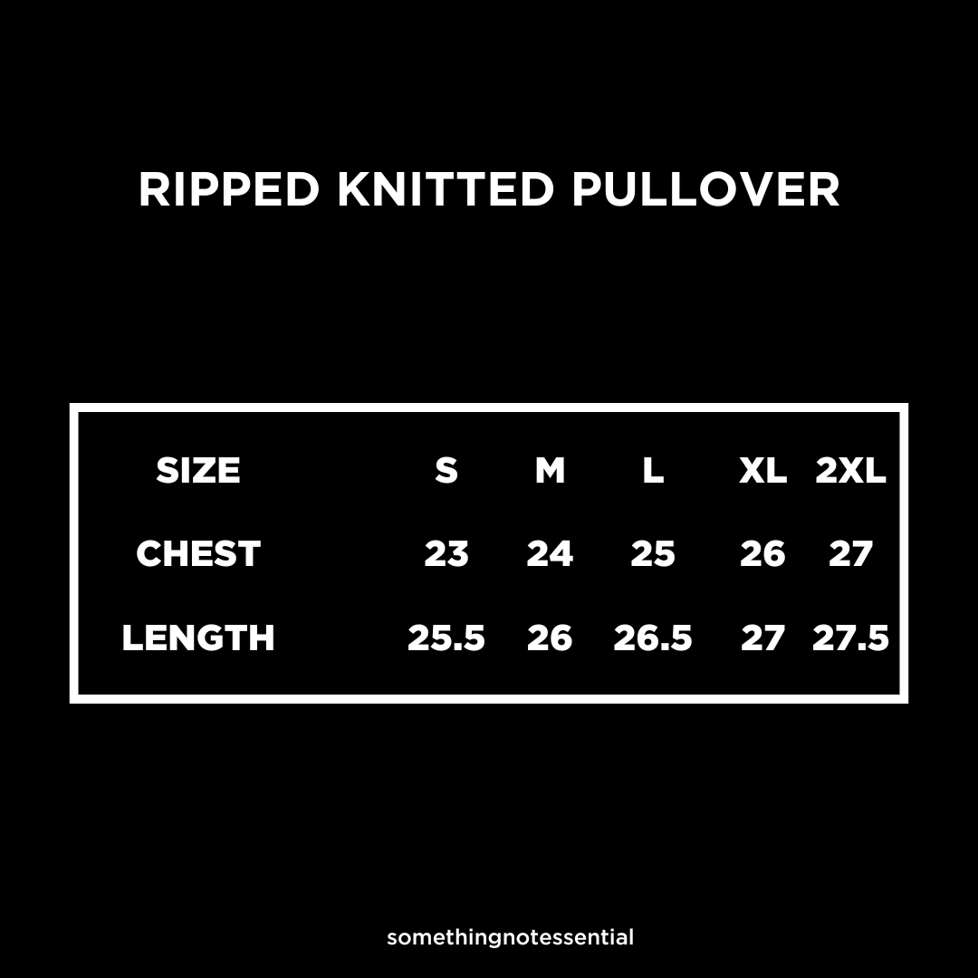 Ripped Knitted Pullover