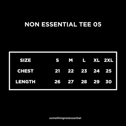 Non Essential Tee 05 'Black'